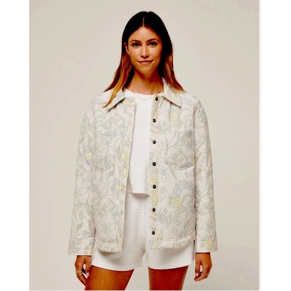 Travis Mathew Three Day Getaway Jacket Coat Women's Medium Pumice Multicolor NWT